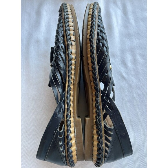 DesiHangover Chief Navy Blue Leather Woven Huarache Slip On Loafer Men’s Size 11 - Picture 8 of 12